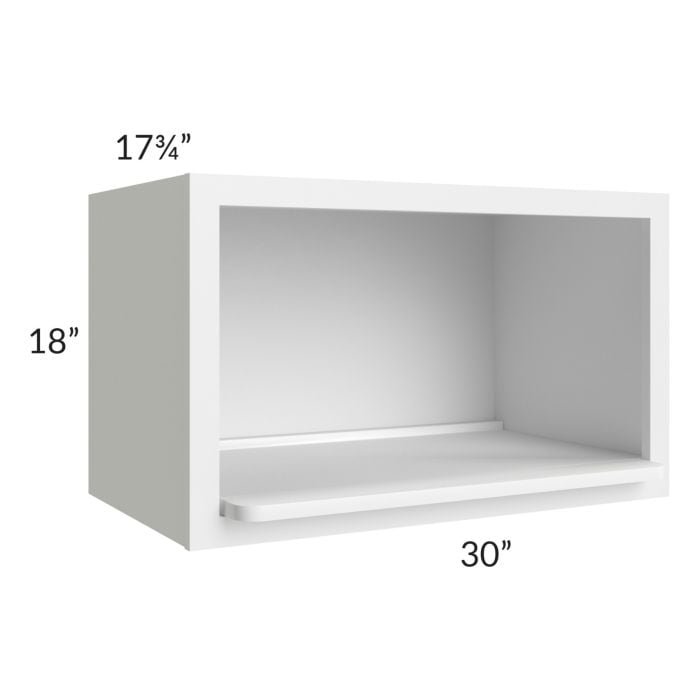 RTA Southport White Shaker 30" x 18" Microwave Wall Cabinet