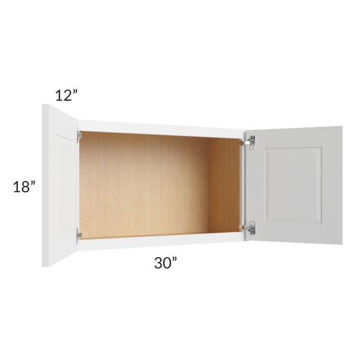 RTA Southport White Shaker 30" x 18" Wall Cabinet