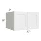 RTA Southport White Shaker 30" x 18" x 24" Wall Cabinet
