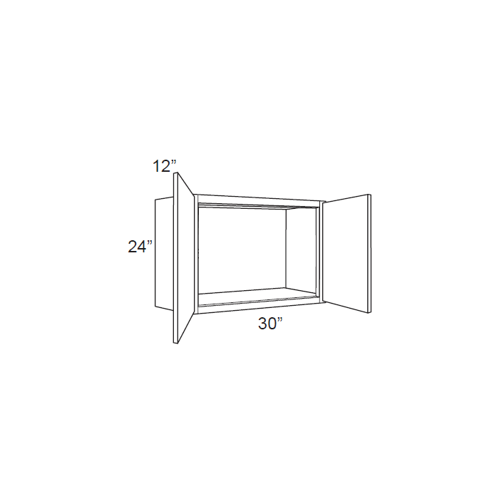 RTA Southport White Shaker 30" x 24" Wall Cabinet