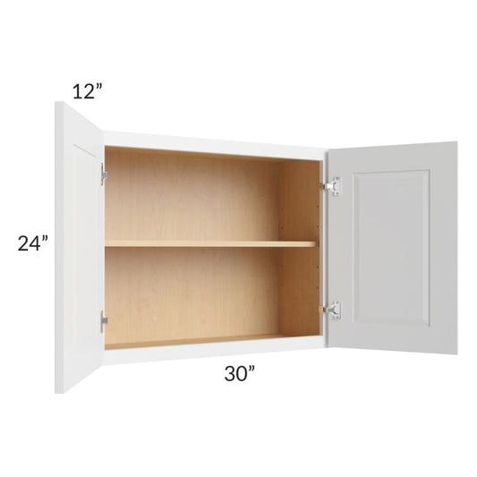 RTA Southport White Shaker 30" x 24" Wall Cabinet
