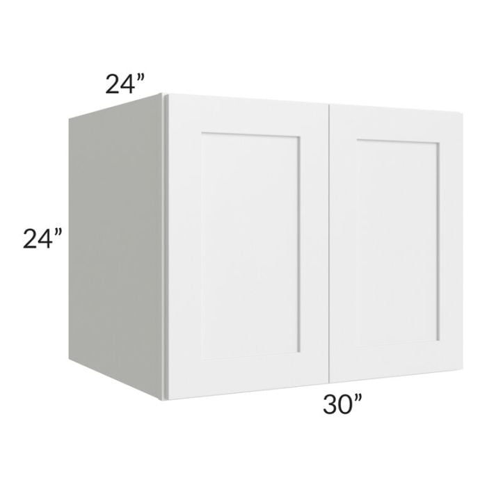 RTA Southport White Shaker 30" x 24" x 24" Wall Cabinet