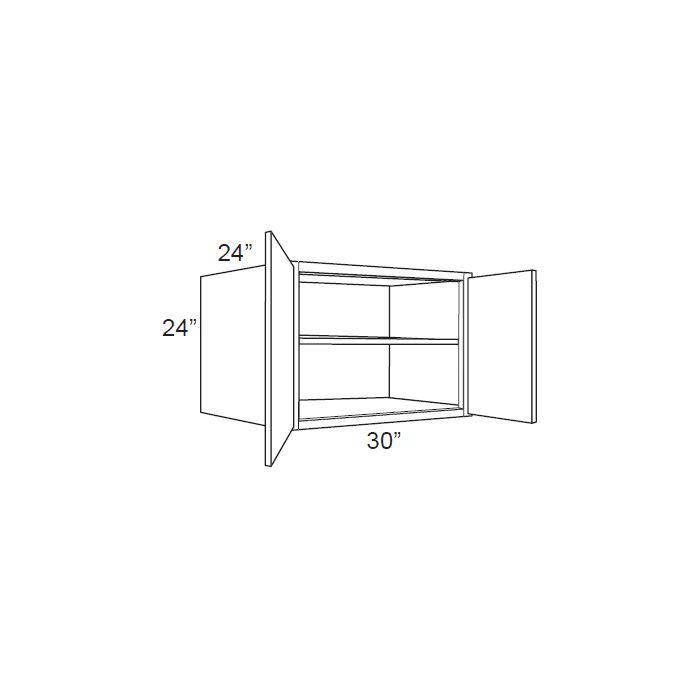 RTA Southport White Shaker 30" x 24" x 24" Wall Cabinet