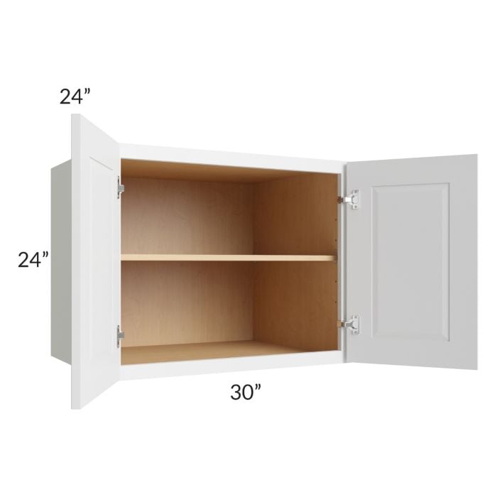 RTA Southport White Shaker 30" x 24" x 24" Wall Cabinet