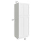 RTA Southport White Shaker 30" x 84" Wall Pantry with 1 Roll Out Tray