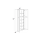 RTA Southport White Shaker 30" x 90" Wall Pantry with 3 Roll Out Trays