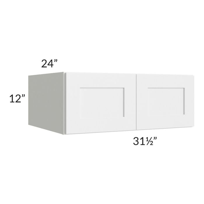 RTA Southport White Shaker 31.5" x 12" x 24" Wall Cabinet