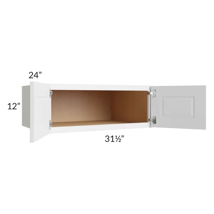RTA Southport White Shaker 31.5" x 12" x 24" Wall Cabinet