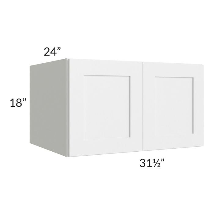 RTA Southport White Shaker 31.5" x 18" x 24" Wall Cabinet