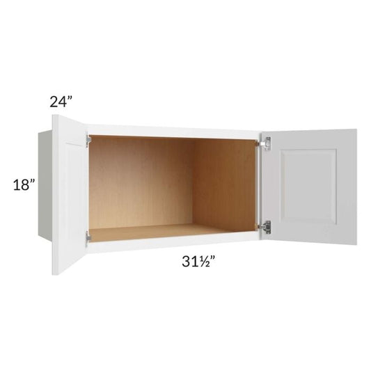 RTA Southport White Shaker 31.5" x 18" x 24" Wall Cabinet