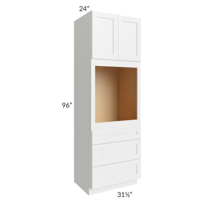 RTA Southport White Shaker 31.5" x 96" Oven Cabinet