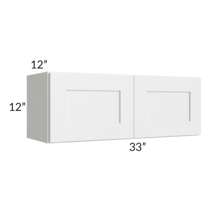 RTA Southport White Shaker 33" x 12" Wall Cabinet