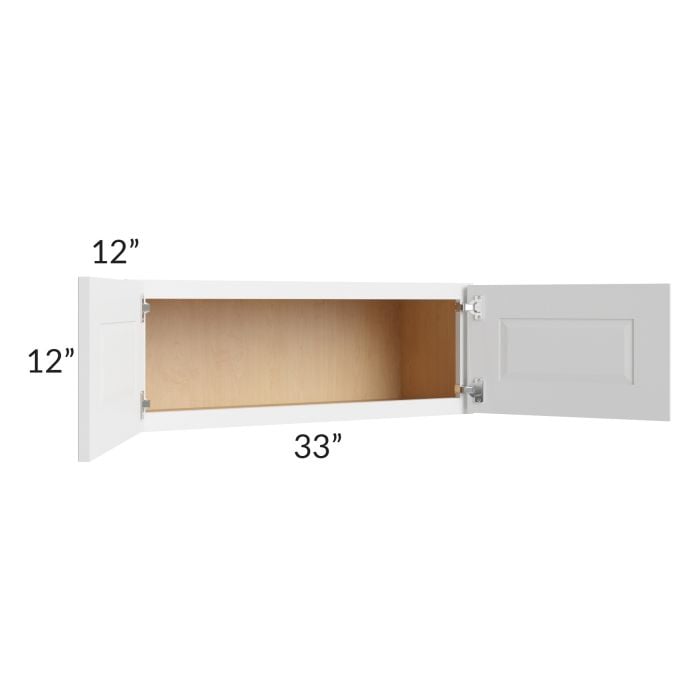 RTA Southport White Shaker 33" x 12" Wall Cabinet