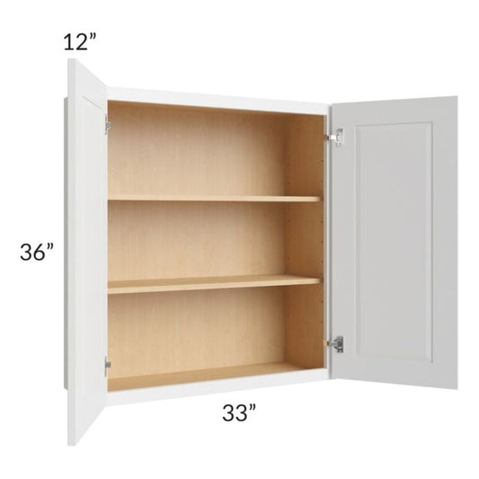 RTA Southport White Shaker 33" x 36" Wall Cabinet