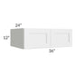 RTA Southport White Shaker 36" x 12" x 24" Wall Cabinet