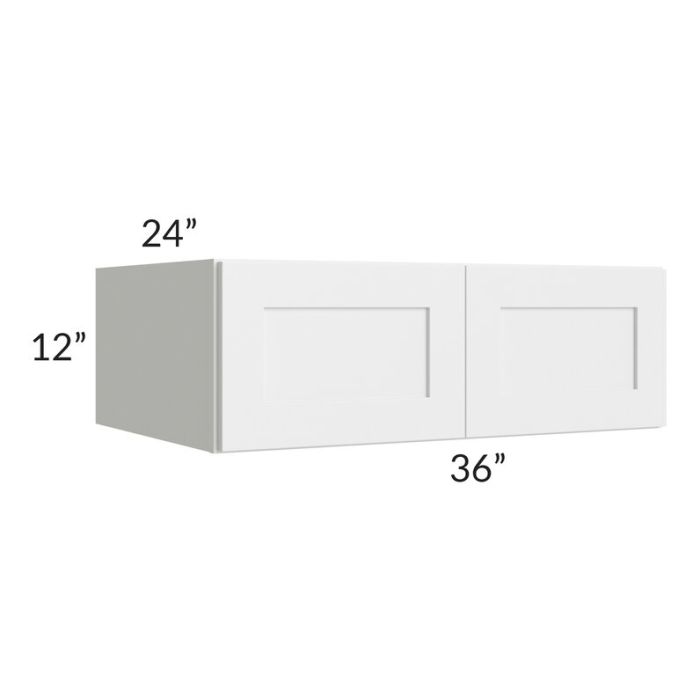 RTA Southport White Shaker 36" x 12" x 24" Wall Cabinet