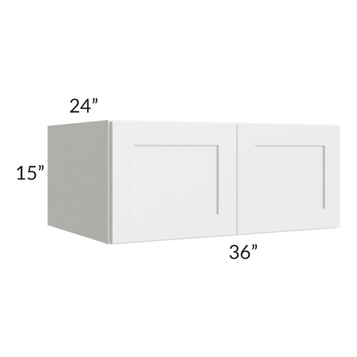 RTA Southport White Shaker 36" x 15" x 24" Wall Cabinet