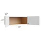 RTA Southport White Shaker 36" x 15" x 24" Wall Cabinet