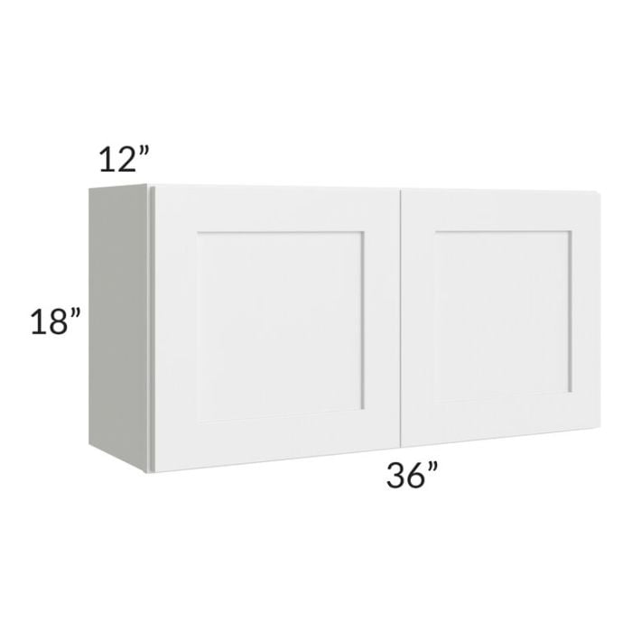 RTA Southport White Shaker 36" x 18" Wall Cabinet