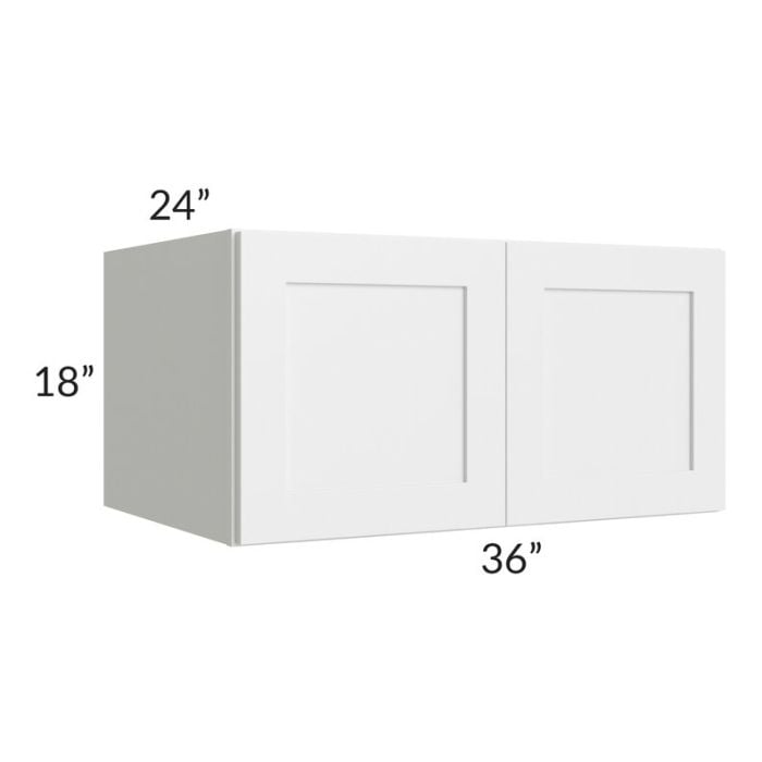 RTA Southport White Shaker 36" x 18" x 24" Wall Cabinet