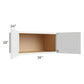 RTA Southport White Shaker 36" x 18" x 24" Wall Cabinet
