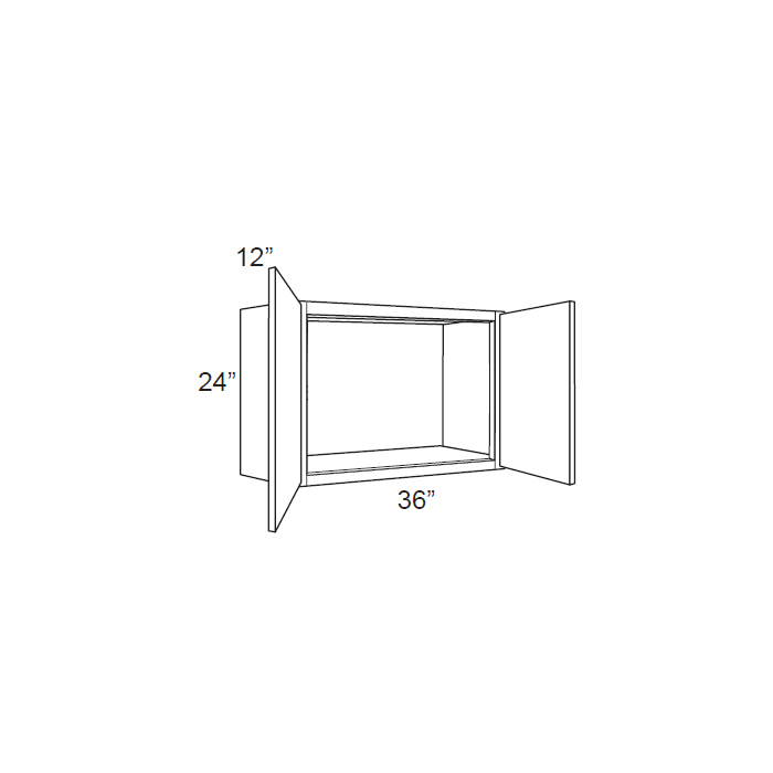RTA Southport White Shaker 36" x 24" Wall Cabinet