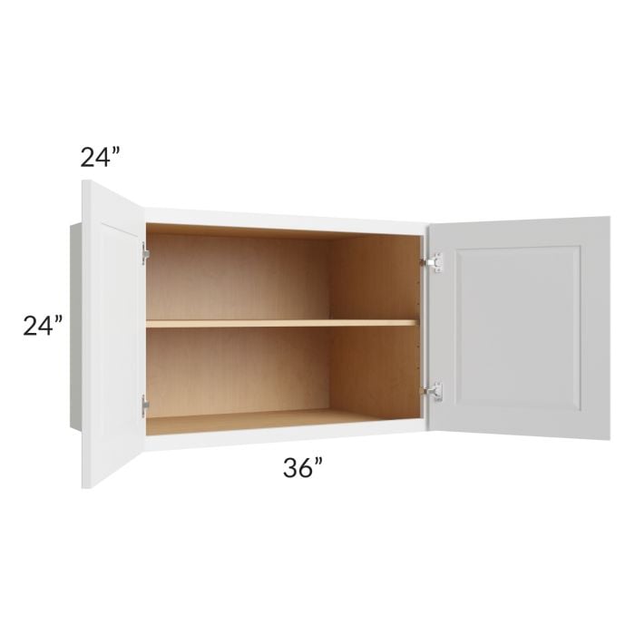 RTA Southport White Shaker 36" x 24" x 24" Wall Cabinet