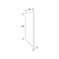 RTA Southport White Shaker 36" x 96" x 1/4" Finished Panel