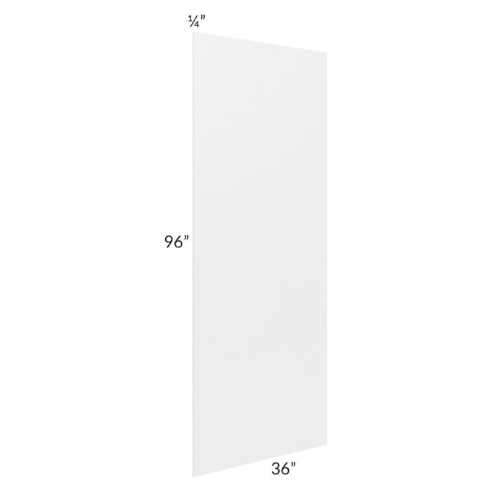 RTA Southport White Shaker 36" x 96" x 1/4" Finished Panel