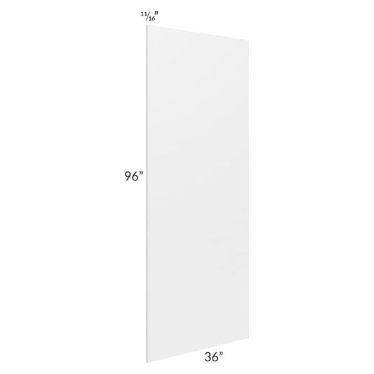 RTA Southport White Shaker 36" x 96" x 3/4" Finished Panel with Scribe Molding for Edge Banding Match