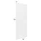 RTA Southport White Shaker 36" x 96" x 3/4" Finished Panel