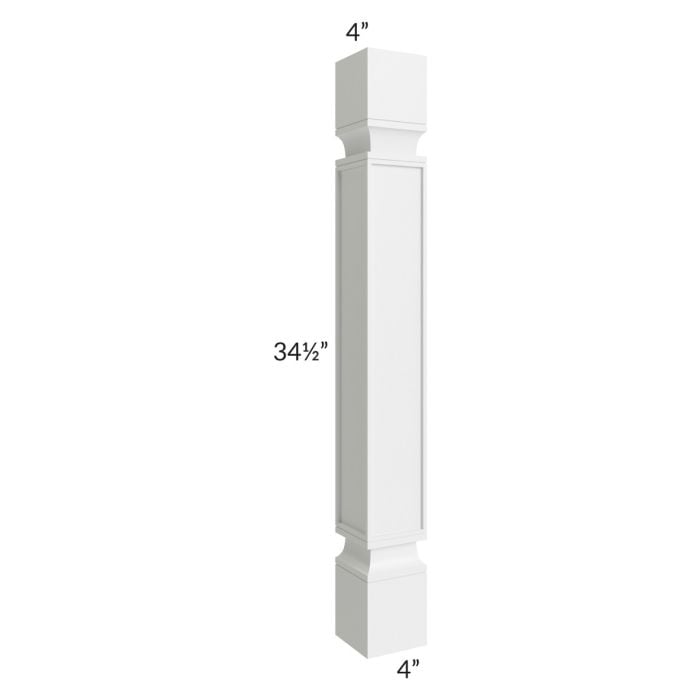 RTA Southport White Shaker 4" x 4" Square Post