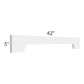 RTA Southport White Shaker 42" Arched Valance