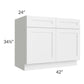 RTA Southport White Shaker 42" Base Cabinet