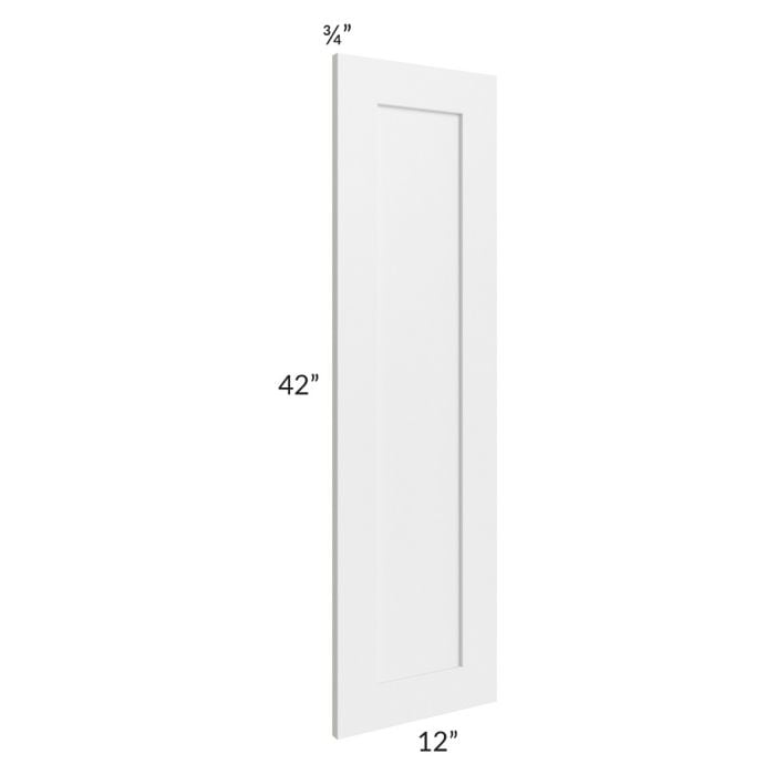 RTA Southport White Shaker 42" Wall Decorative Panel