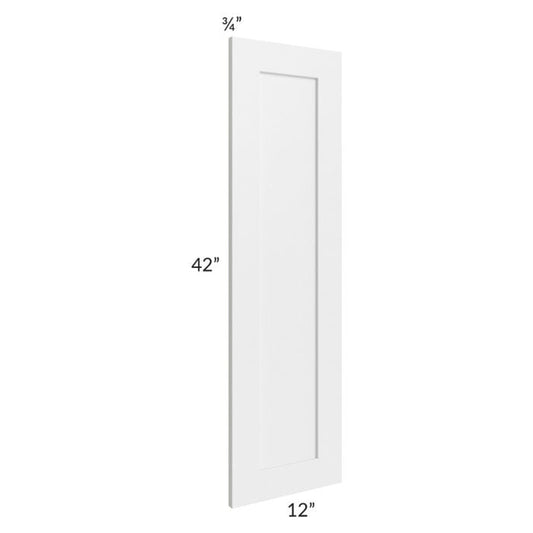 RTA Southport White Shaker 42" Wall Decorative Panel