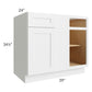 RTA Southport White Shaker 45" Blind Base Cabinet with 1 Decorative End Panel