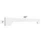 RTA Southport White Shaker 48" Arched Valance