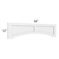 RTA Southport White Shaker 48" Raised Panel Door Valance