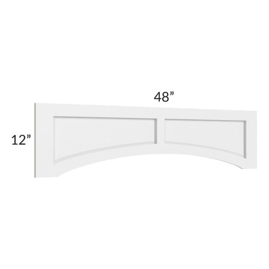 RTA Southport White Shaker 48" Raised Panel Door Valance