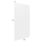 RTA Southport White Shaker 48" x 96" x 3/4" Finished Panel