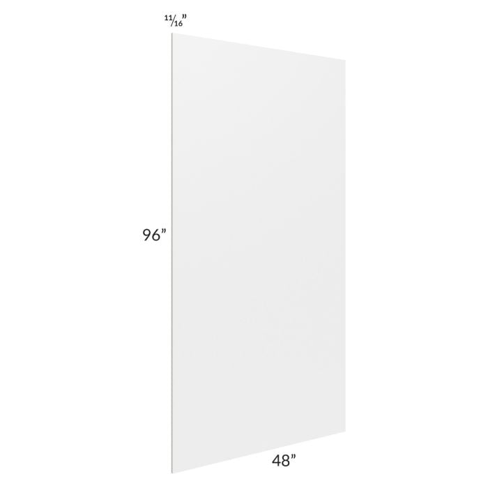 RTA Southport White Shaker 48" x 96" x 3/4" Finished Panel
