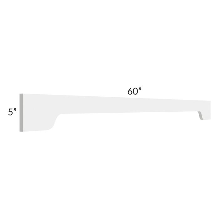 RTA Southport White Shaker 60" Arched Valance