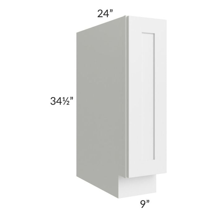 RTA Southport White Shaker 9" Spice Base Cabinet