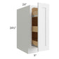 RTA Southport White Shaker 9" Spice Base Cabinet