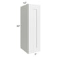 RTA Southport White Shaker 9" x 30" Wall Cabinet with 1 Decorative End Panel