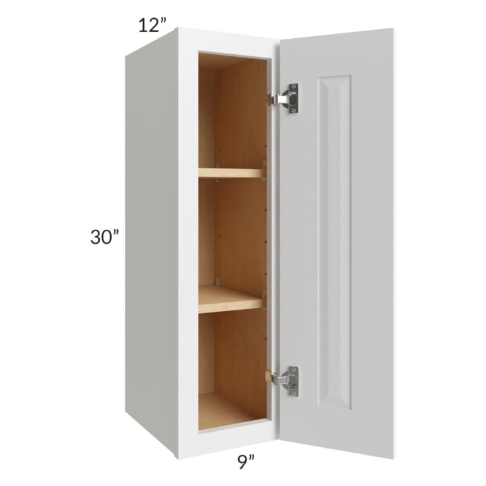RTA Southport White Shaker 9" x 30" Wall Cabinet