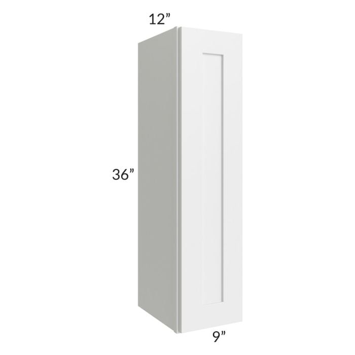 RTA Southport White Shaker 9" x 36" Wall Cabinet