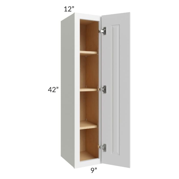 RTA Southport White Shaker 9" x 42" Wall Cabinet