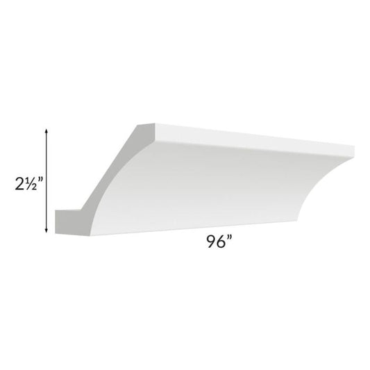 RTA Southport White Shaker 96" ACM8-C-DWS Cove Crown Molding